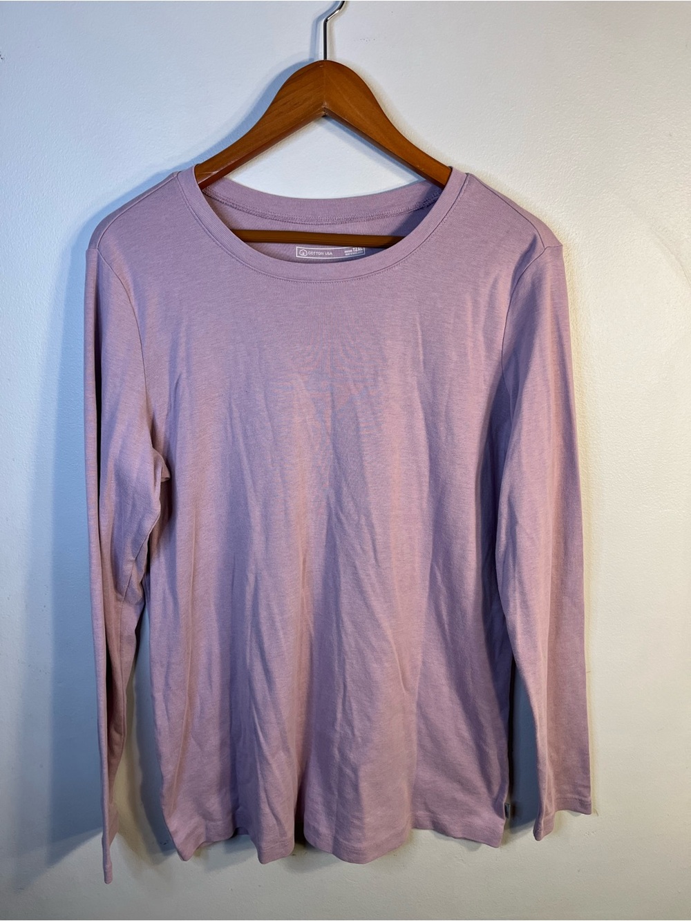 Eddie Bauer Dusty Lilac Long-Sleeve Crewneck Top Women’s Tall 2XL